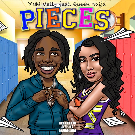 Cover artwork for Pieces (feat. Queen Naija)