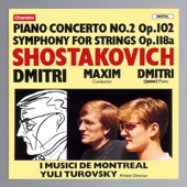 Shostakovich: Piano Concerto No. 2, Op. 102 & Symphony for Strings, Op. 118a artwork