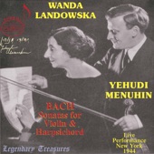 Yehudi Menuhin, Vol. 2: Bach Sonatas for Violin & Harpsichord artwork