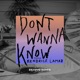 DON'T WANNA KNOW cover art