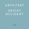 Pärt: Orient & Occident artwork