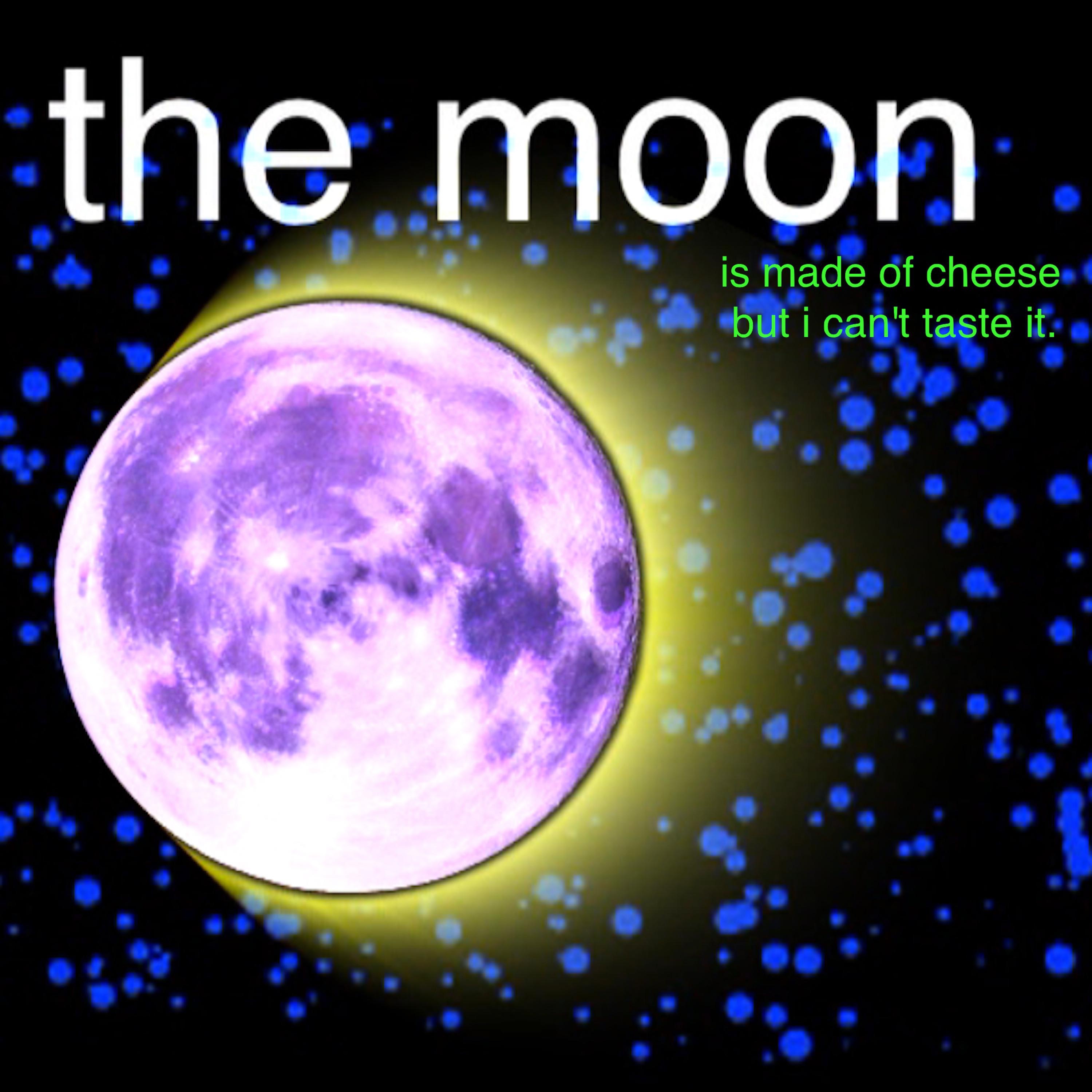 ​the Moon is made of Cheese (but i can't taste it) by Bill Wurtz