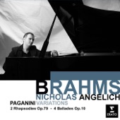 Brahms: Paganini Variations; 2 Rhapsodies, Op.79 & 4 Ballades, Op.10 artwork
