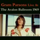 LIVE AT THE AVALON BALLROOM 1969 cover art