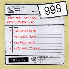 John Peel Session (25 October 1978) - EP by 999 album reviews, ratings, credits