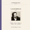 Stream & download Lazar Berman at Carnegie Hall, New York City, March 11, 1979