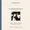 Vladimir Feltsman at Carnegie Hall, New York City, November 11, 1987, 2016