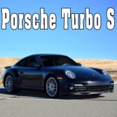 Porsche Turbo S Approaches in Reverse at a High Speed from Right, Car Skids into 180 Degree Turn, Then Engine Accelerates Quickly to High Speed from Right artwork