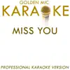 Miss You (In the Style of the Rolling Stones) [Karaoke Version] - Single album lyrics, reviews, download
