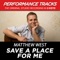 Save a Place for Me (Performance Tracks) - EP