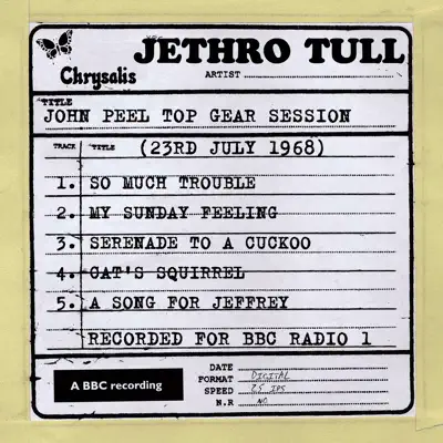 John Peel Top Gear Session: Jethro Tull (23rd July 1968) - EP - Jethro Tull