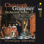 Graupner: Orchestral Works, Vol. 3 artwork