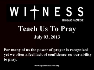 Highland Nazarene - Teach Us To Pray