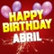 Happy Birthday Abril (Electro Version) artwork