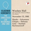 Vladimir Horowitz in Recital at Yale University, New Haven November 13, 1966, 2015