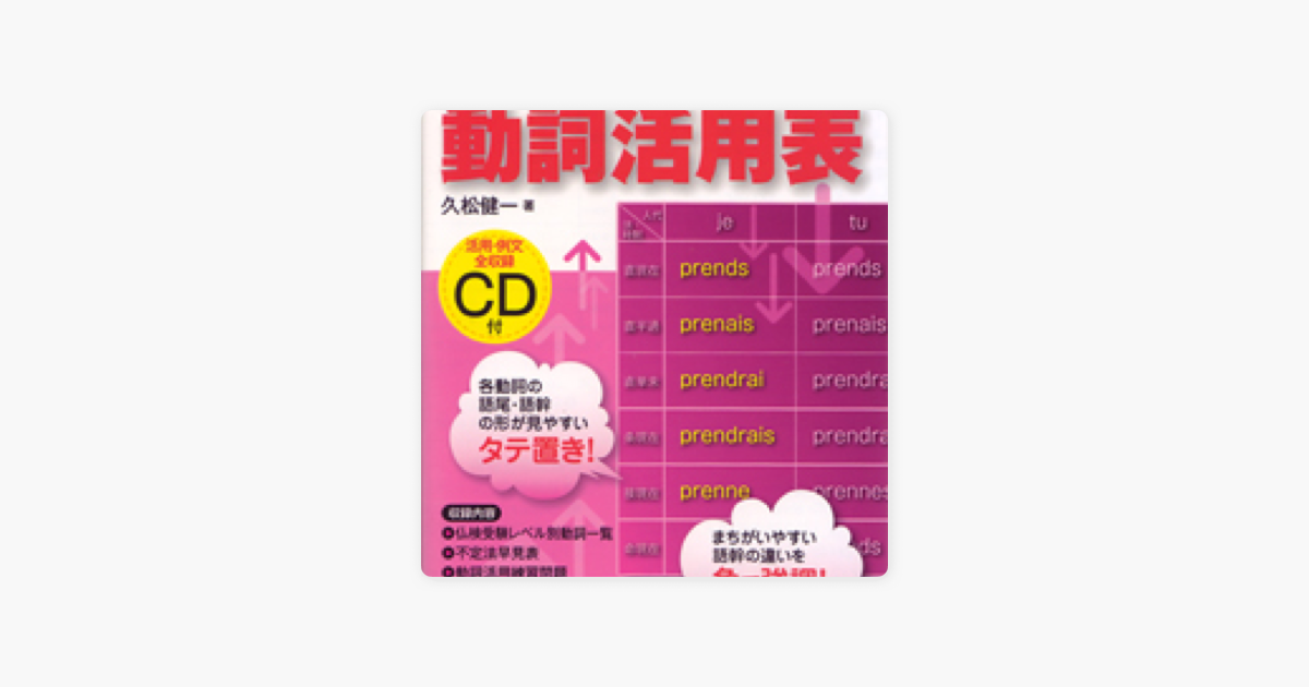 Apple Podcast内のフランス語動詞活用表 仏検対応 ５ ４ ３級 駿河台出版社 フランス語