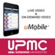 Live video and VOD on uMobile