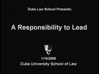 A Responsibility to Lead: How Lawyers Can Fill Our Leadership Deficit