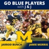 Go Blue Players with J & J artwork