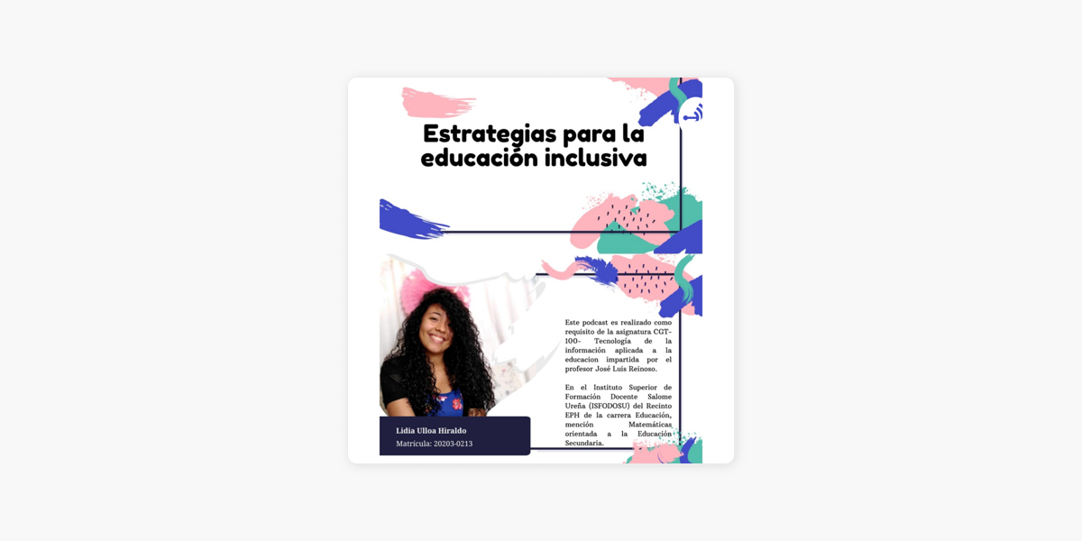 ‎estrategias Para La Educación Inclusiva On Apple Podcasts 6389