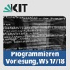 13: Programmieren, Vorlesung, WS 2017/18, 07.02.2018