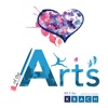 KBACH's Heart of the Arts artwork