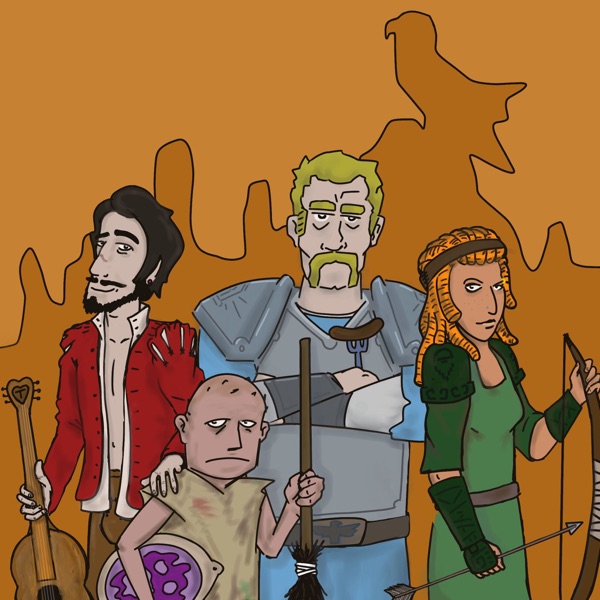 Crudely Drawn Swords - A Dungeon World Actual Play Podcast Artwork