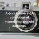 John's Cameras. A collection of interesting and old film cameras.