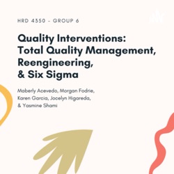 Quality Interventions: Total Quality Management, Re-engineering, Six Sigma