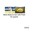 Most likely to win with Fred  artwork
