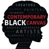 Contemporary Black Canvas artwork