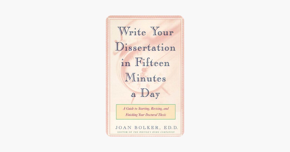 Best dissertation writing 15 minutes day