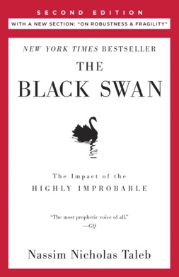 Capa do livro The Black Swan: The Impact of the Highly Improbable de Nassim Nicholas Taleb