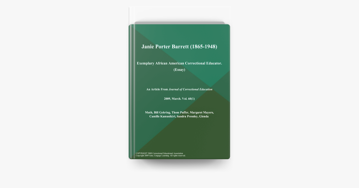 ‎Janie Porter Barrett (1865-1948): Exemplary African American ...