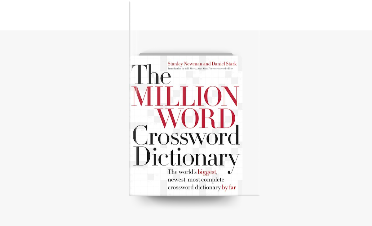 ‎The Million Word Crossword Dictionary on Apple Books