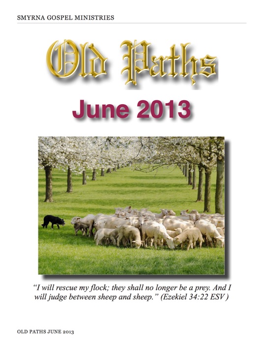 Old Paths June 2013