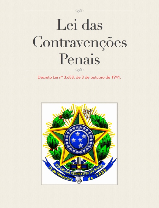 Lei das Contravenções Penais