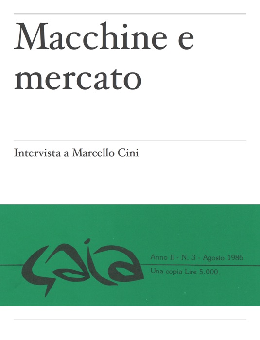 Macchine e mercato