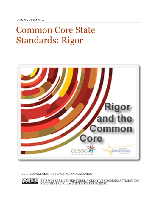 Common Core State Standards: Rigor