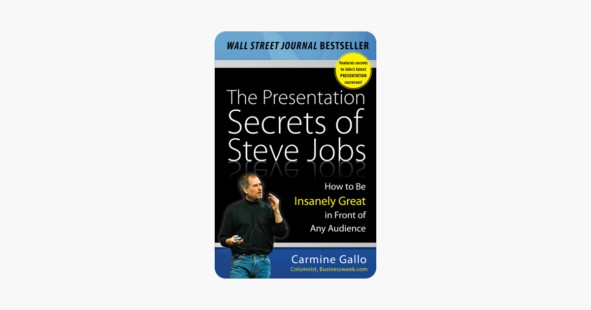 steve jobs presentation book