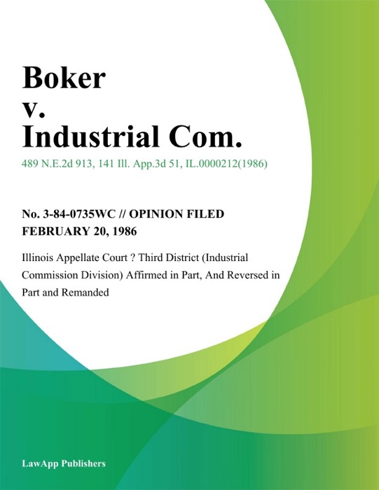 Boker v. Industrial Com.