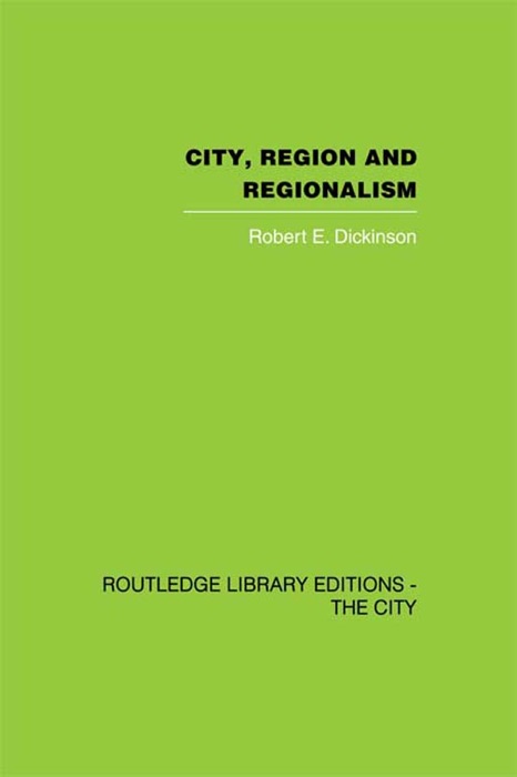 City, Region and Regionalism