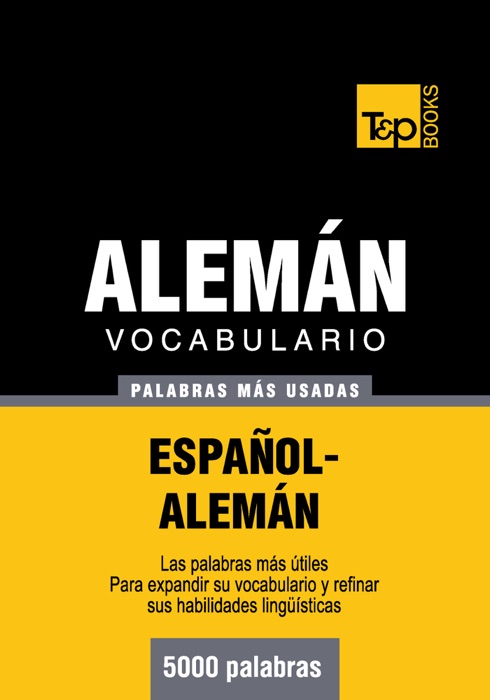 Vocabulario español-alemán - 5000 palabras más usadas