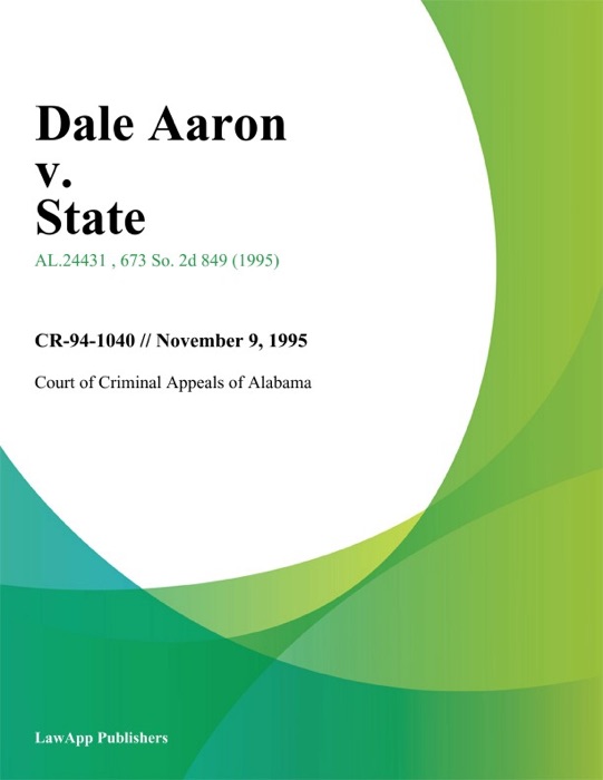 Dale Aaron v. State