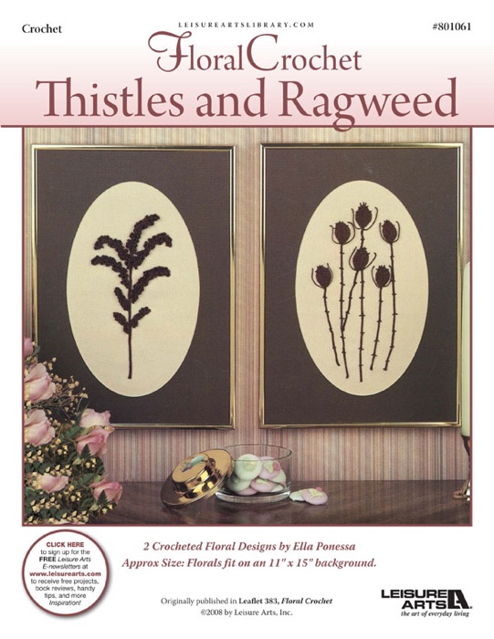 Floral Crochet Thistles & Ragweed