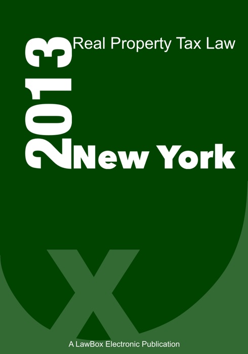 New York Real Property Tax Law 2013