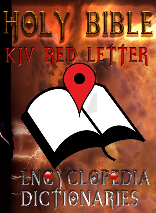 Holy Bible (KJV Red Letter Edition) with Encyclopedia and Dictionaries