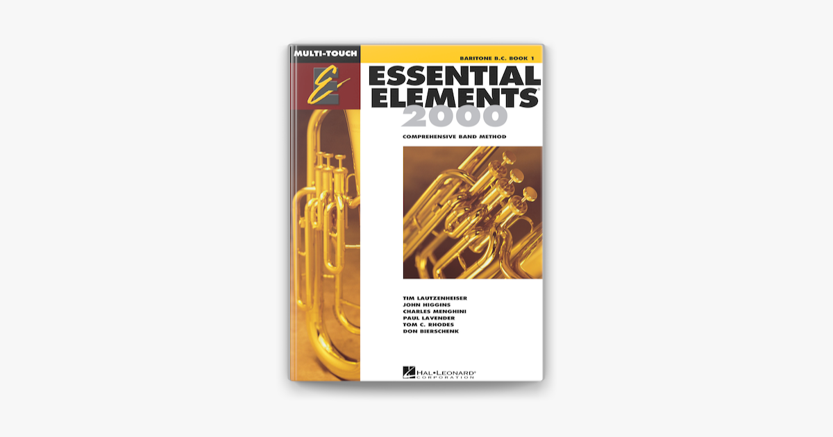 ‎Essential Elements 2000 - Book 1 For Baritone B.C. (Textbook) On Apple ...