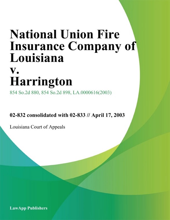 National Union Fire Insurance Company of Louisiana v. Harrington