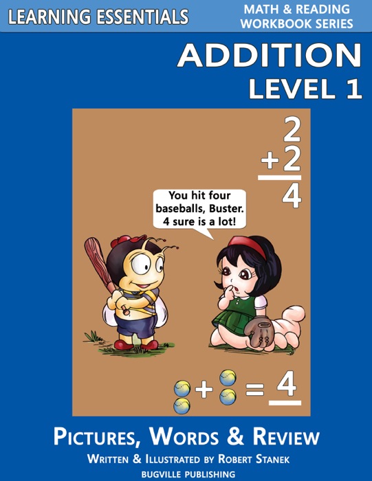 Learning Essentials Addition Level 1: Math and Reading Workbook Series